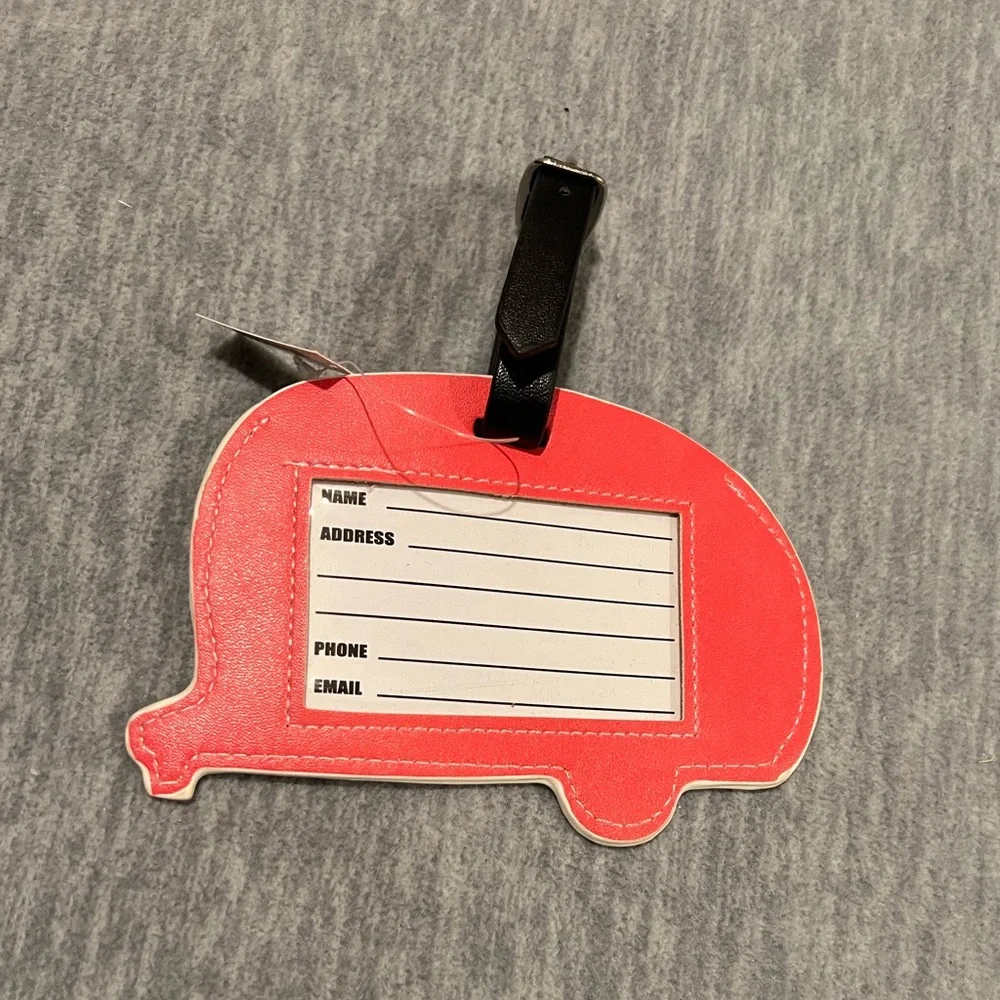 Ganz happy camper luggage tag never stop‎ exploring travel colorful retro new